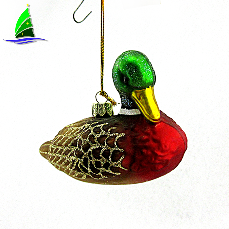 adornos de pato de cristal glass duck ornaments