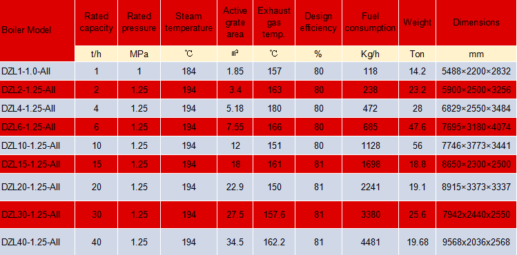 Chain Grate Coal Fired Steam Boiler