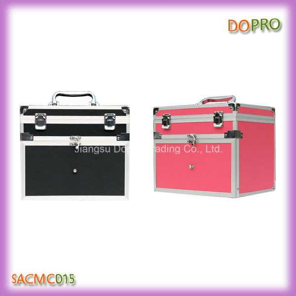 Pink Color Handle Style Professional Nail Case Box (SACMC015)