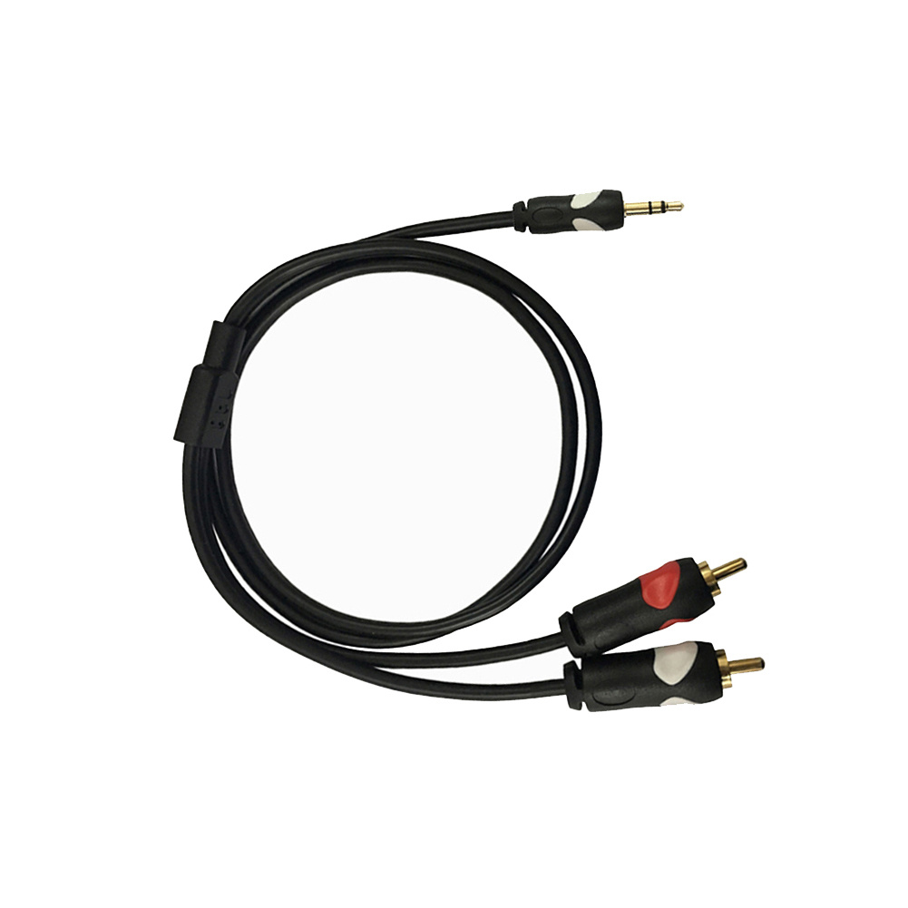 Enchufe estéreo de 3,5 mm a cable auxiliar 2RCA