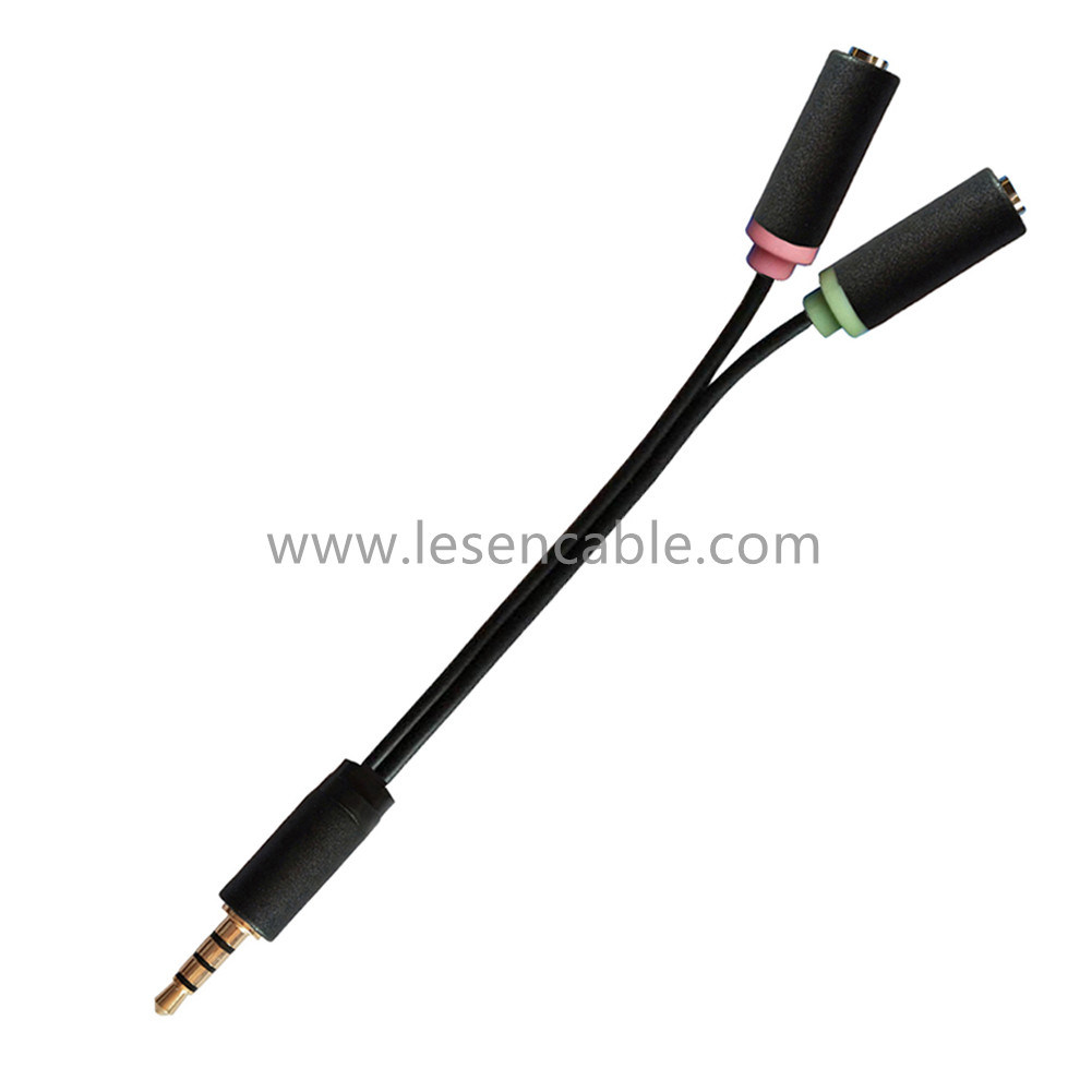 Cavo audio da 1 a 2 sdoppiatore a Y Cavo audio da 3,5 mm maschio a femmina