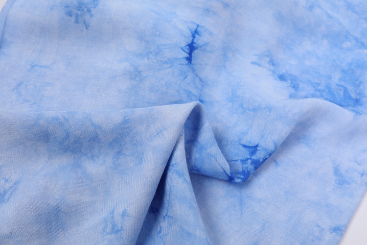 Woven 100% Viscose Tie Dyed Fabrics 