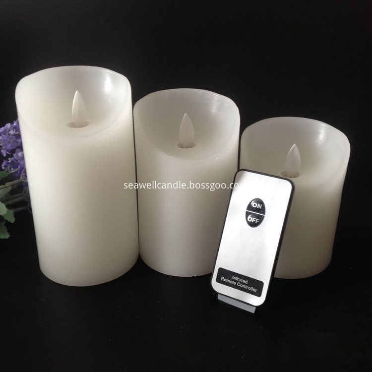 Remote Control Pillar Candle