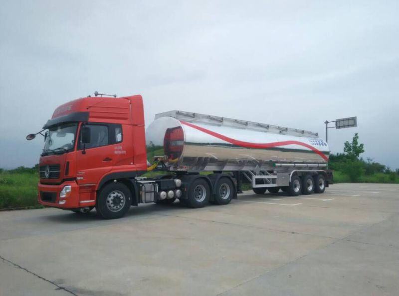 40m3 38m3 5454 Saudi Oil Semitrailer Aluminum Alloy Fue Tank Trailer