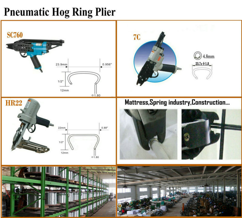 16g110 Pneumatic Hog Ring for Fence Wire