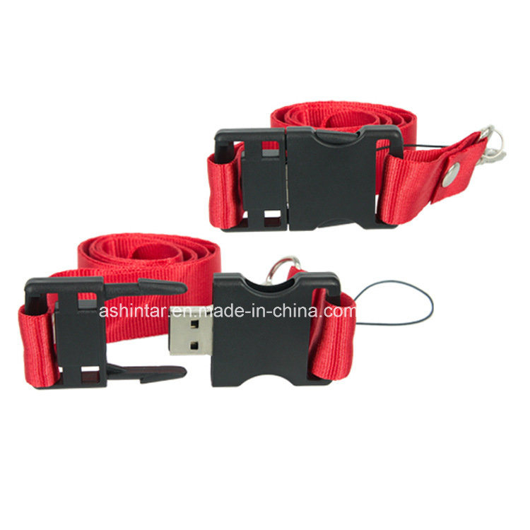 High Speed Plastic USB2.0 / USB3.0 USB Stick Lanyard USB Flash Drive