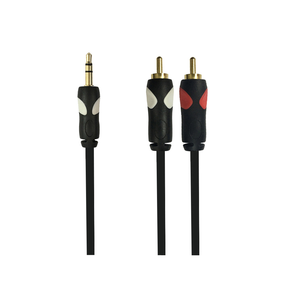 Enchufe estéreo de 3,5 mm a cable auxiliar 2RCA