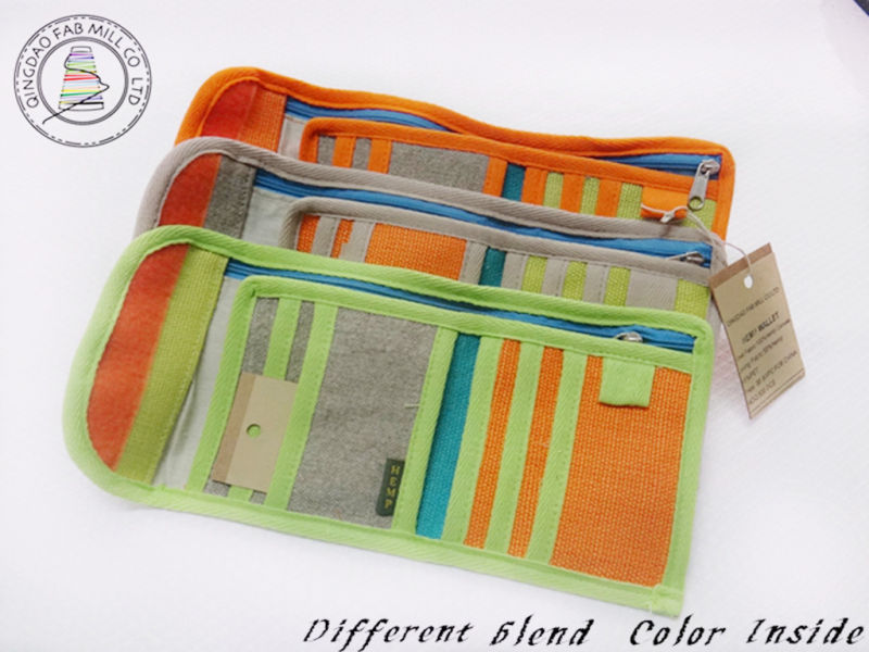 Hemp Wallet 3-Fold in Candy Color