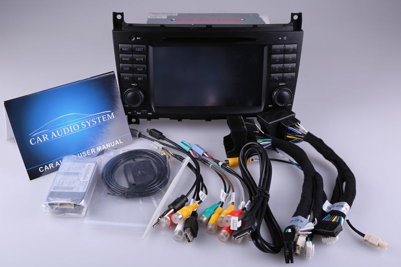 Android 5.1 Phone Connection or WiFi Connection Car Tracker DVD GPS Navigation for Mercedes Benz C/Clk Radio Hualingan