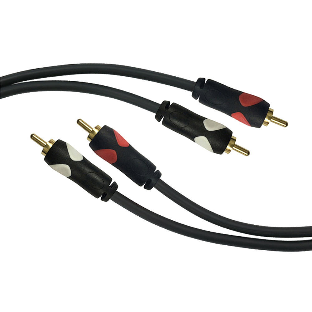 Cable de audio estéreo 2RCA a 2RCA macho a macho