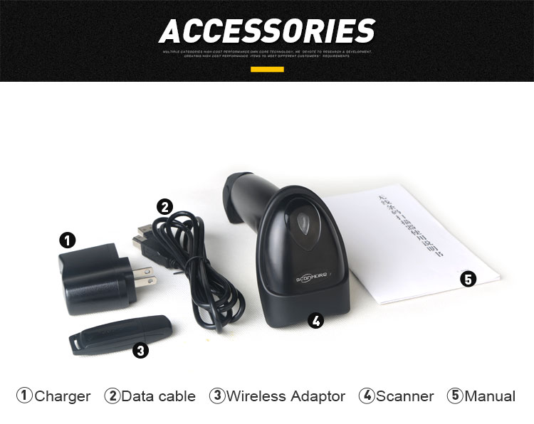 1D wireless barcode scanner