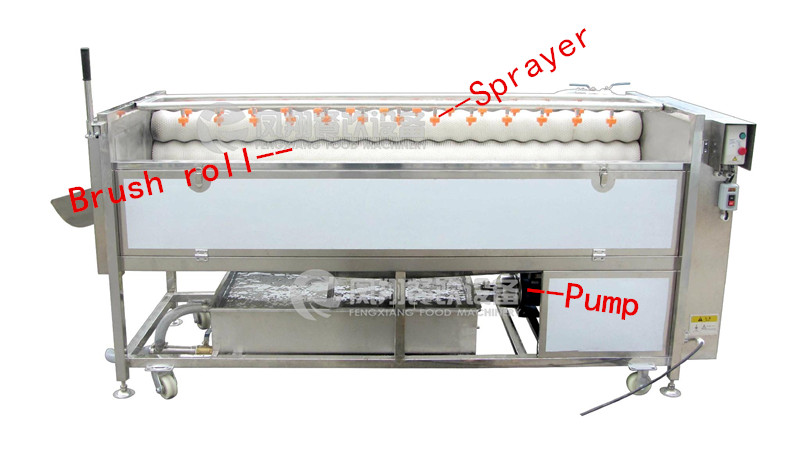 High Pressure Spray Potato Washing, Peeling Machine Px-1500