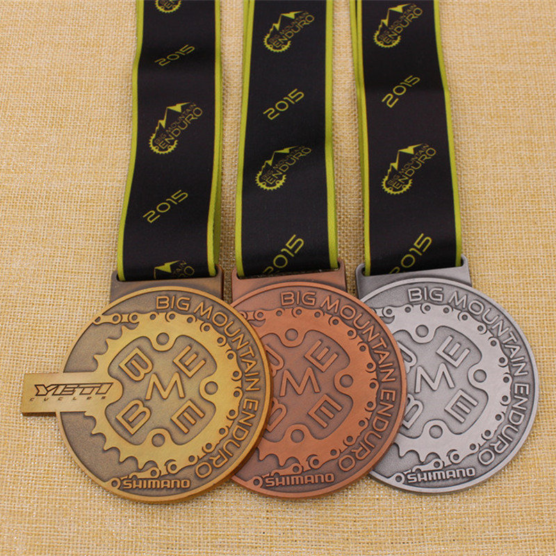 Custom Metal Sport Ski Medal for Award Gold Silver Bronze