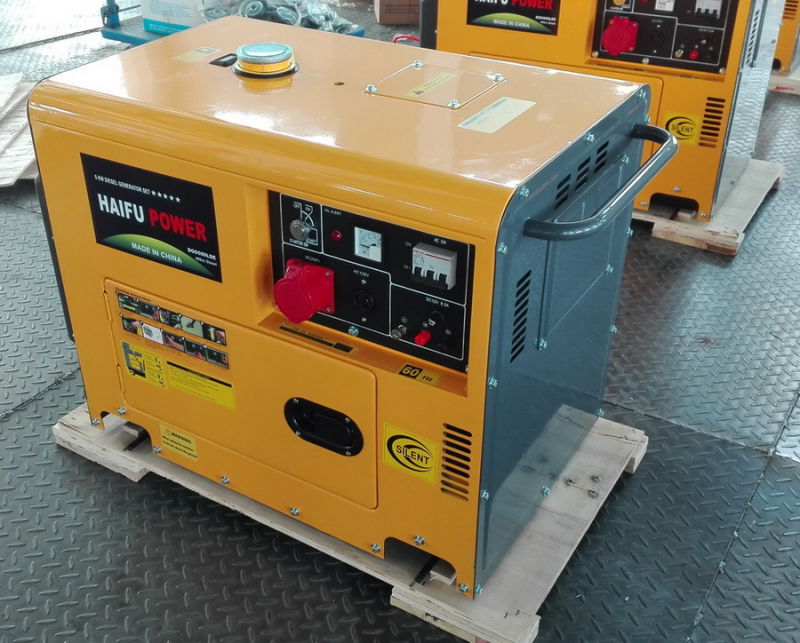 7.5kVA Ce ISO Air Cooled Portable Silent Diesel Power Genset/Generator
