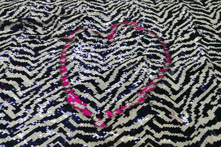 Two Said Spangle Reversible Sequin Fabric