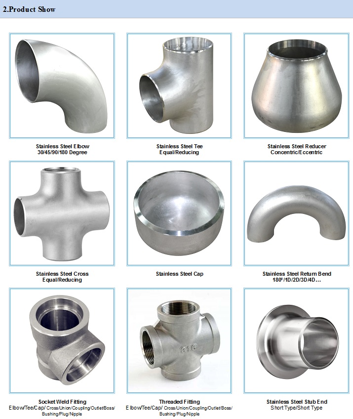 Stainless Steel Pipe Fitting Elbow Asme B16.9 Sch40s