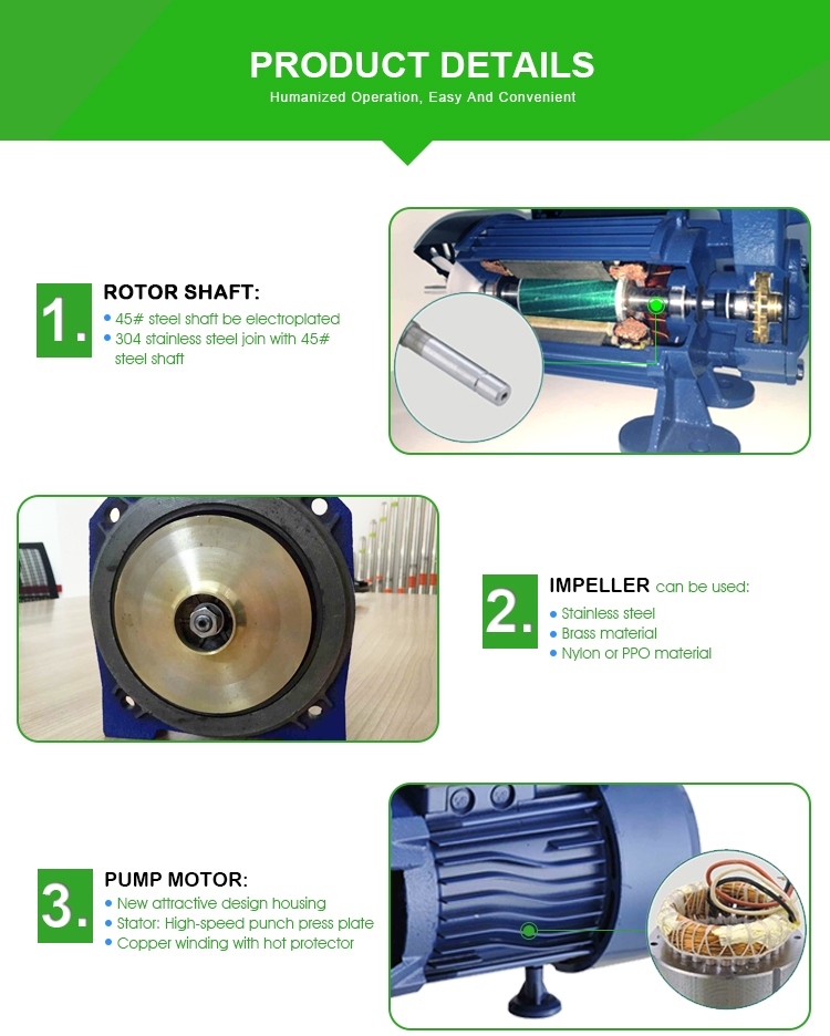 Factory OEM Self-Priming Electric Water Jet Pump for Home Use