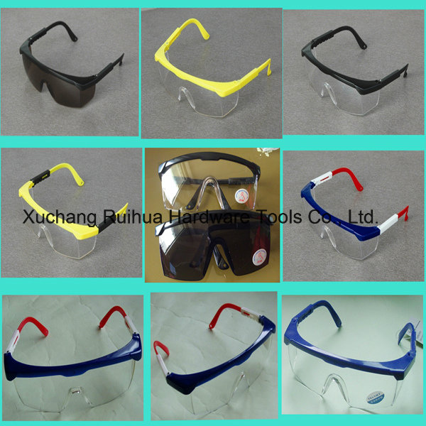 High Quality Adjustable Safety Glasses with Polycarbonate Lens, PC Lense Safety Goggles Supplier, Safety Spectacles