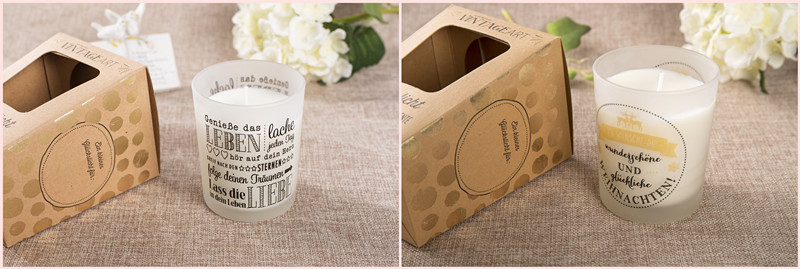 Scented Soy Wedding Gift Candles in Beautiful Box