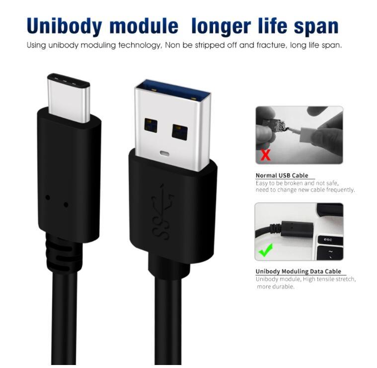 USB3.1 C - cabo USB3.0 a 1m M-M Data Chrge