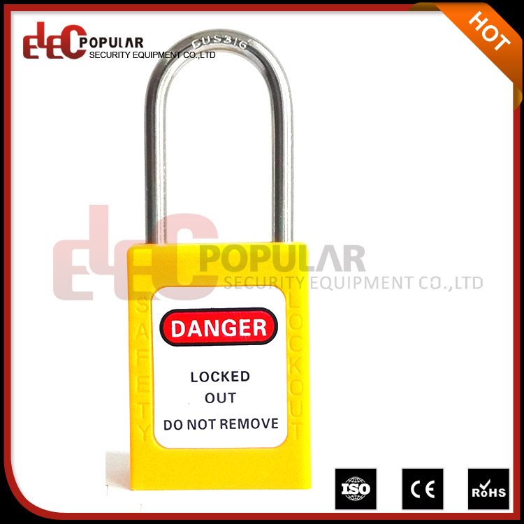 Thin Stain Steel Shackle Safety Padlock Electric Lock