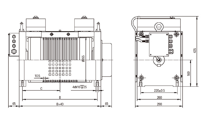 Transmissieloze Machine Aandrijfmotor Permanente Magneet Transmissieloze Motor