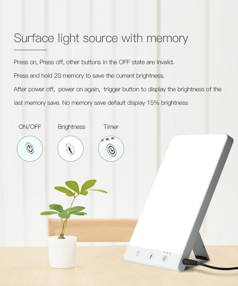 Lampe triste de luminothérapie portable compacte à LED