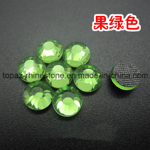 China Factory DMC Hot Fix Rhinestone for Dress (SS20 Peridot/3A grade)