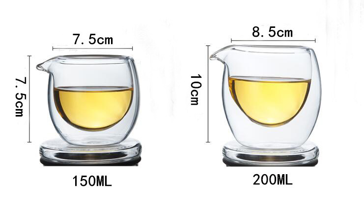 Tea Glassware Glass Tea Mug Glass Tea Filter Pyrex Double Wall Tea Cup