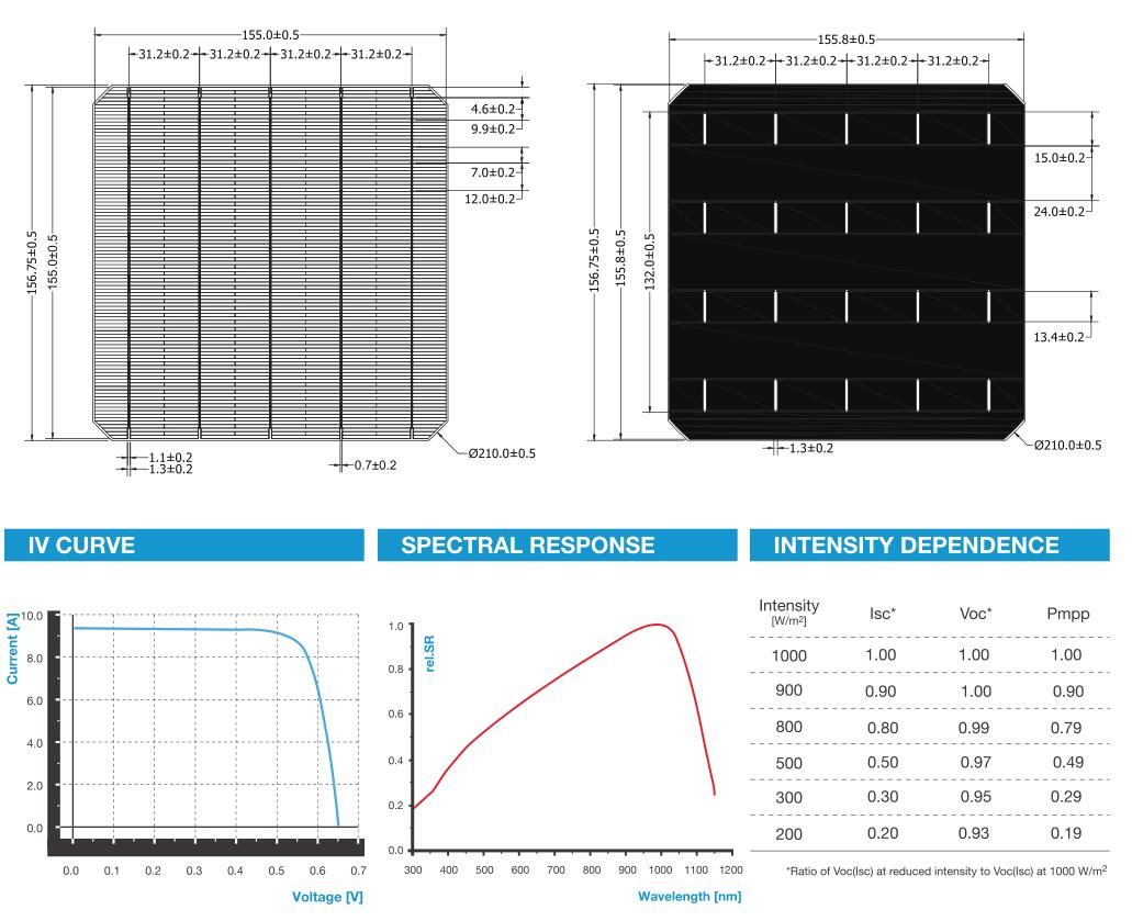 156mm Güneş Pili 156mm Solar Cell