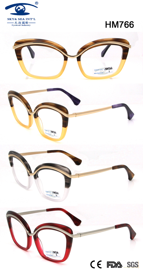 Best Design Acetate Spectacles for Wholesale (HM766)