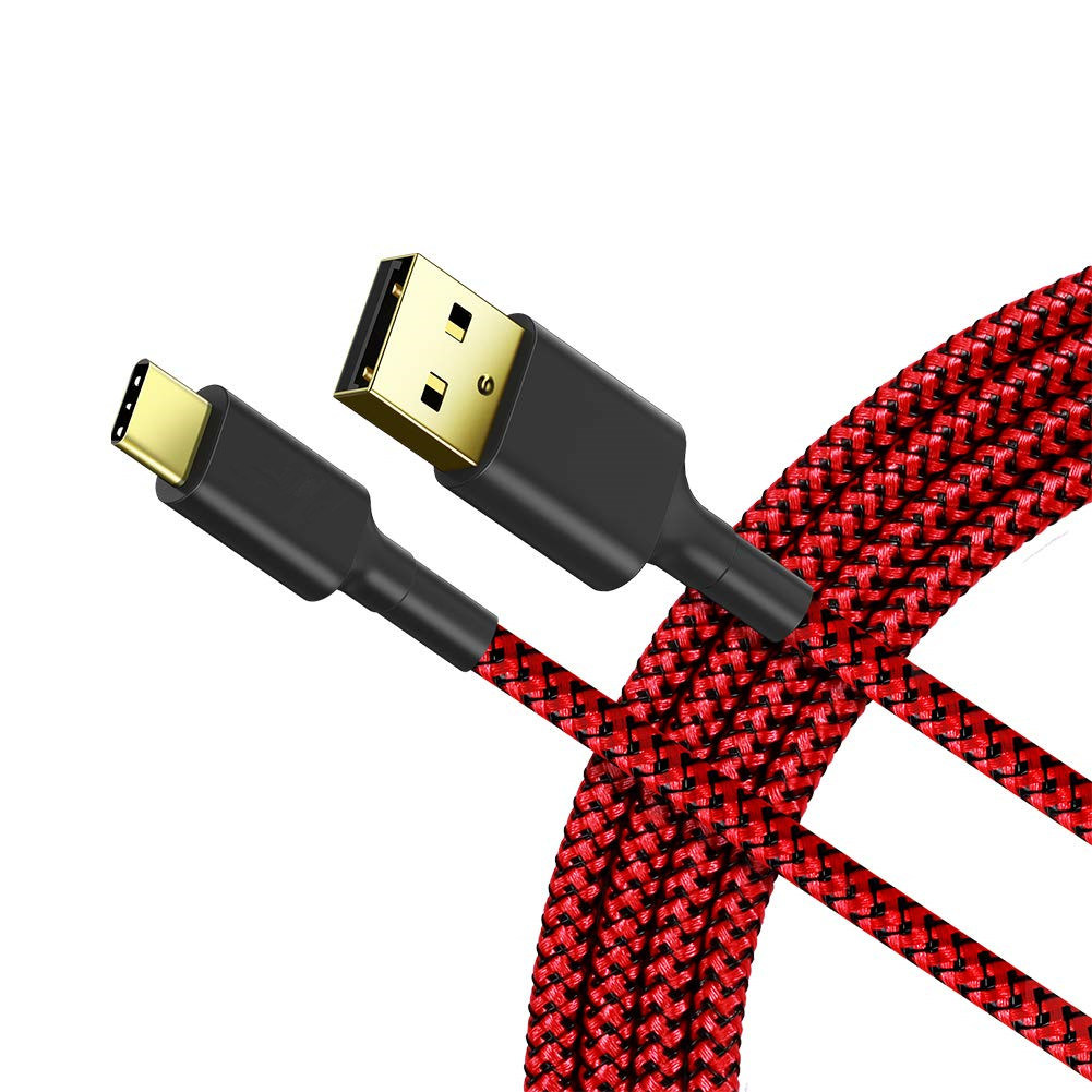 Cargador de carga rápido trenzado de nylon para el tipo de datos de sincronización de teléfono móvil