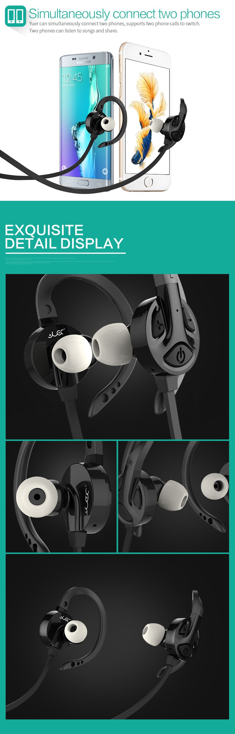 Earphone nirkabel Wireless earphones