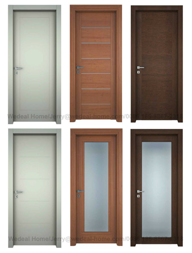 Interior Modern MDF/HDF Flush Solid Core Flush Wooden Door
