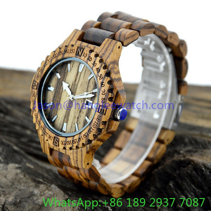 High-Grade Wood Watch, Quartz Watches (HLJA-15162)