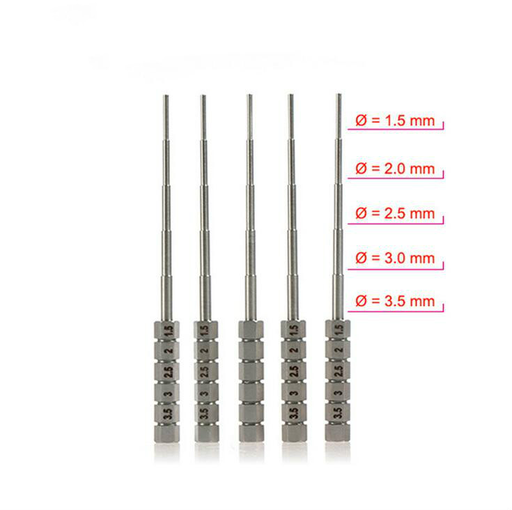 New Coil Jig 3.5/3/2.5/2/1.5mm Diameter Ss DIY E-Cigarette Accessories Coil Jig Heating Wire Wick Winding Jig Fit Rda Rba Atomizer