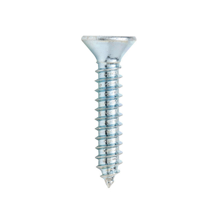 Cross recessed raised countersunk head tapping screws