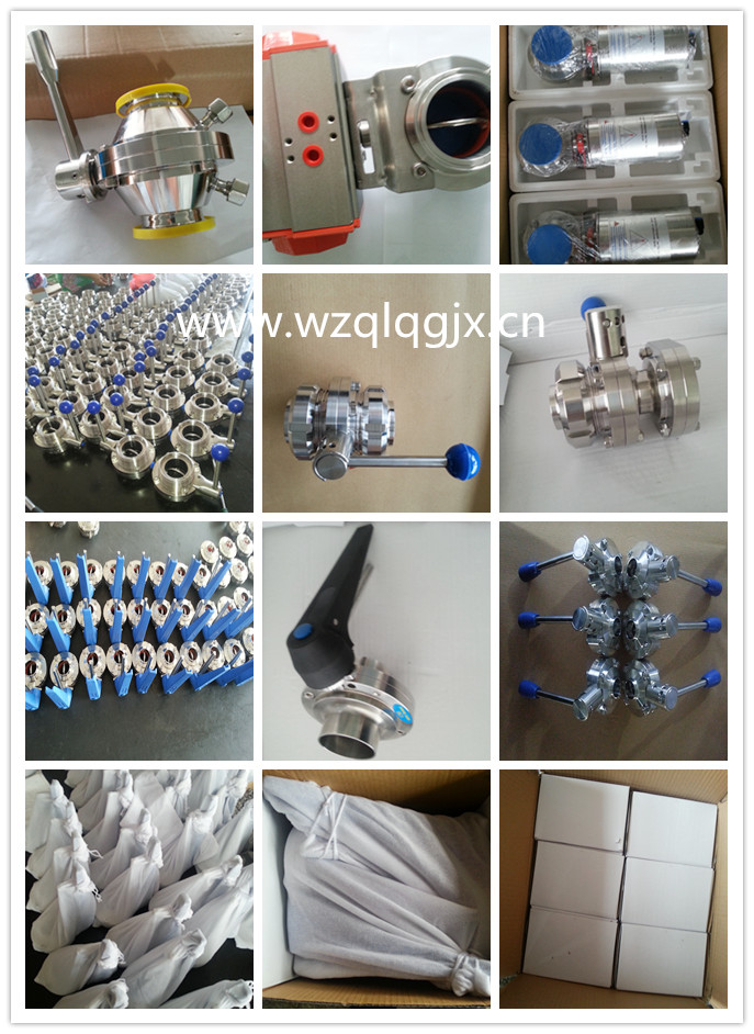 Cheap Price Sanitary Stainless Butterfly Valve, Butterfly Valve for Milk