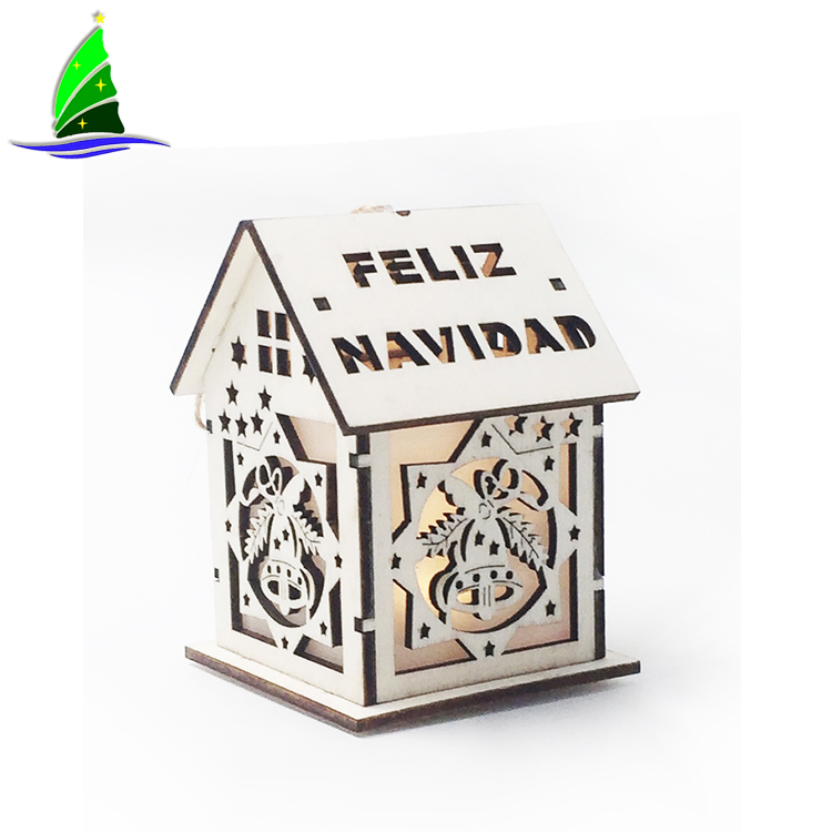 Casa de madeira pequeno sino cena Wooden House Small Bell Scene