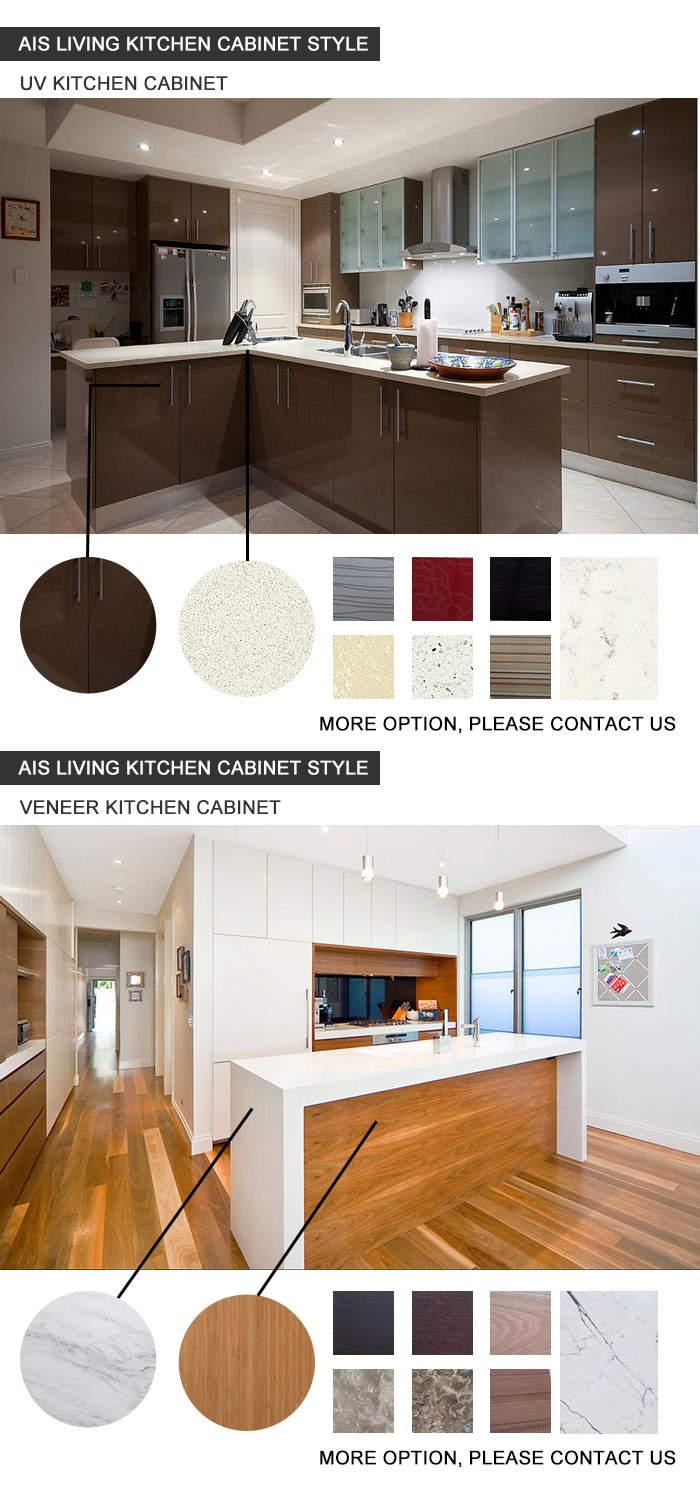 Modular Lacquer Plywood Storage Kitchen Cabinets Furniture (AIS-K756)