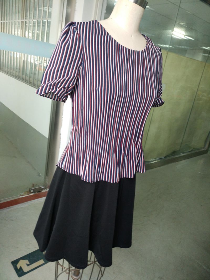 Summer Colourful Striped Beatiful Women's Dress