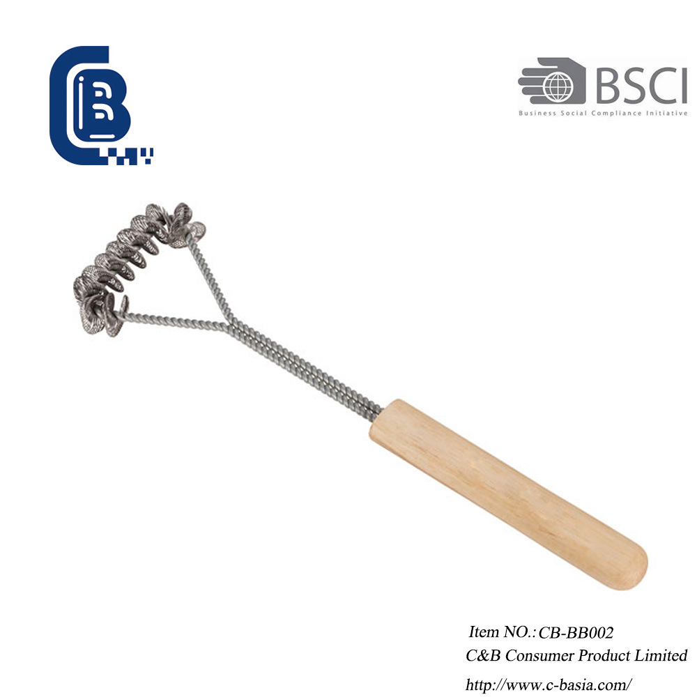 Double Pad Stainless Steel BBQ Grill Cleaning Brush, Grilling Brush