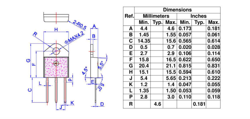 Low Thermal Impedance Power Thyristor Inverter 165A