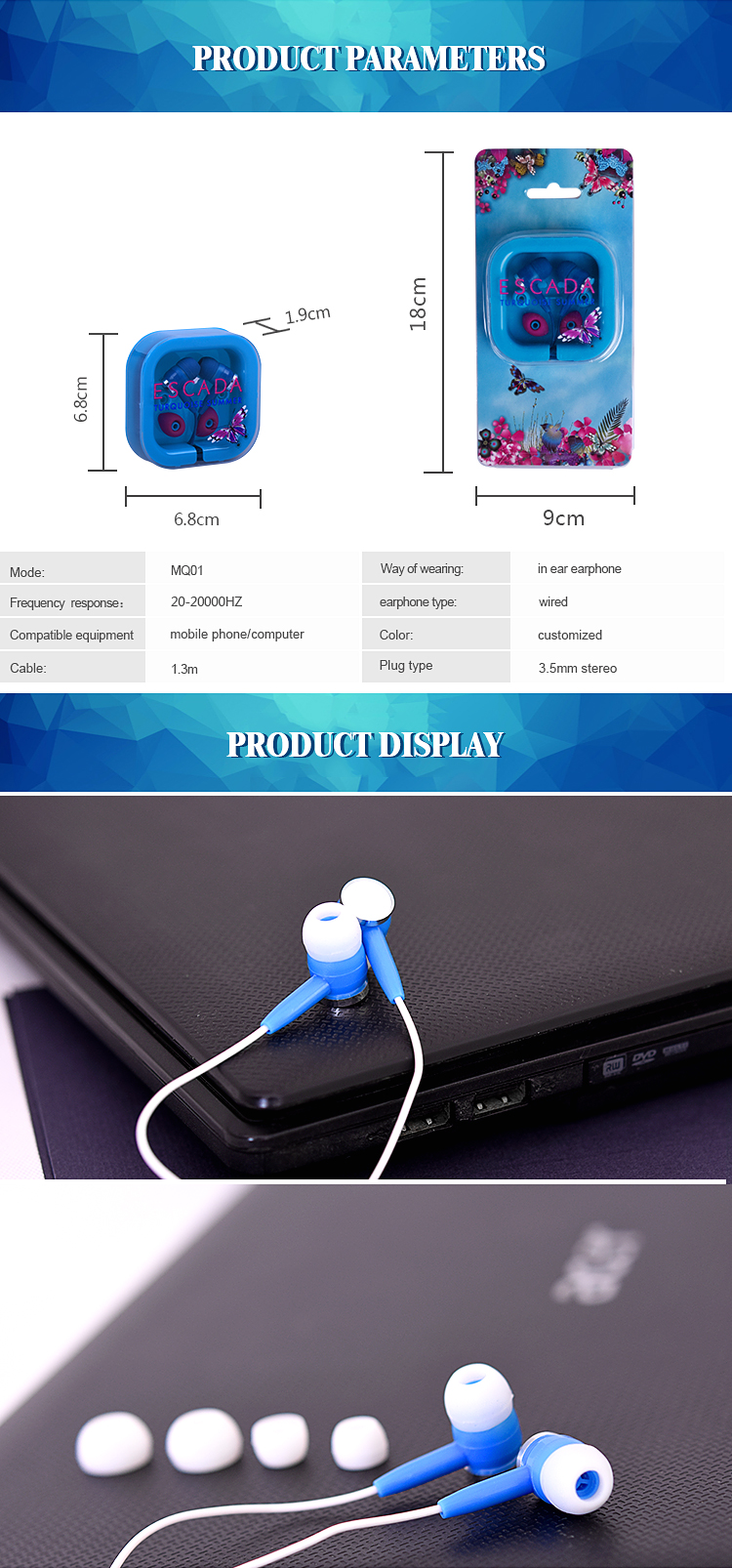 Most popular earphones with customized brand