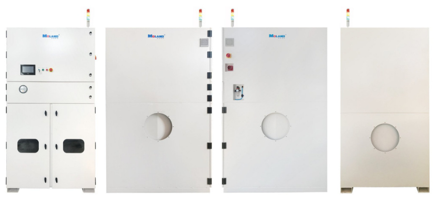 Sistema colector de humo de la sala de soldadura central