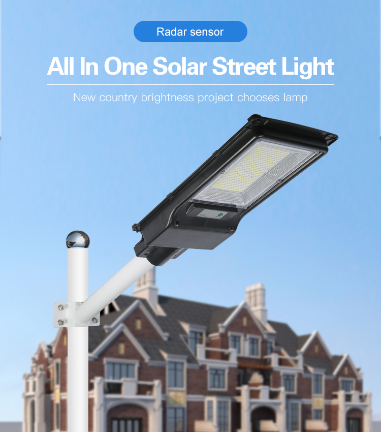 Waterproof solar street light for outdoor venue lighting