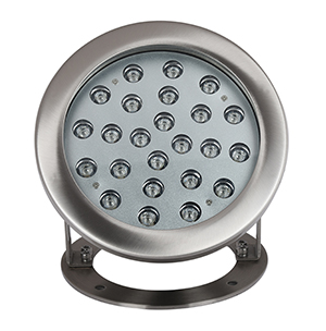 IP68 waterproof outdoor stainless steel 24W underwater light