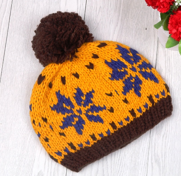 Winter Hat Knitted Hat with Fur POM POM Women Hat