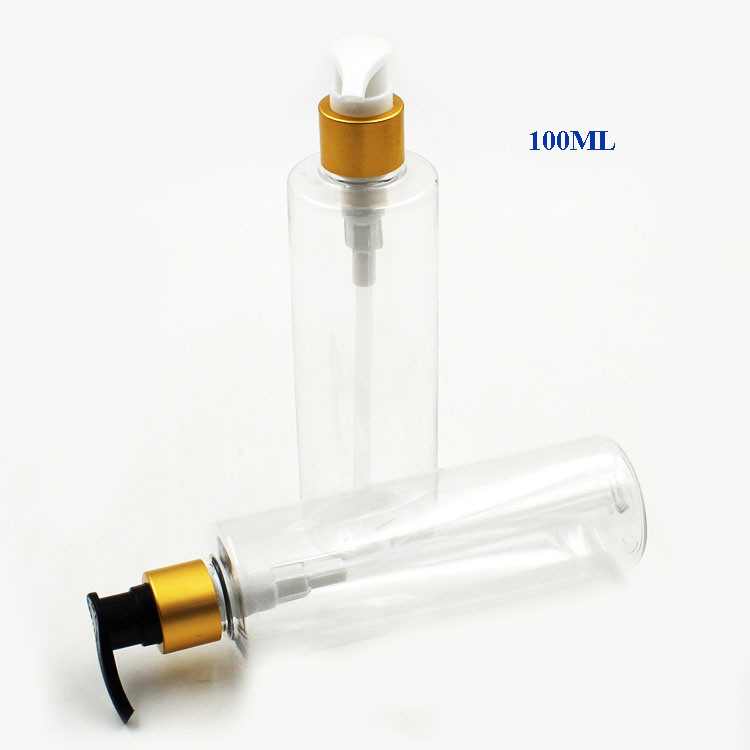 100ml Electroplate Plastic Pump Bottle for Perfume and Lotion (NB20302)