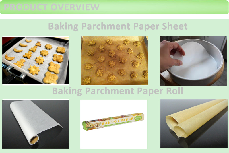 40GSM Silicone Baking Parchment Paper Roll for Supermarket